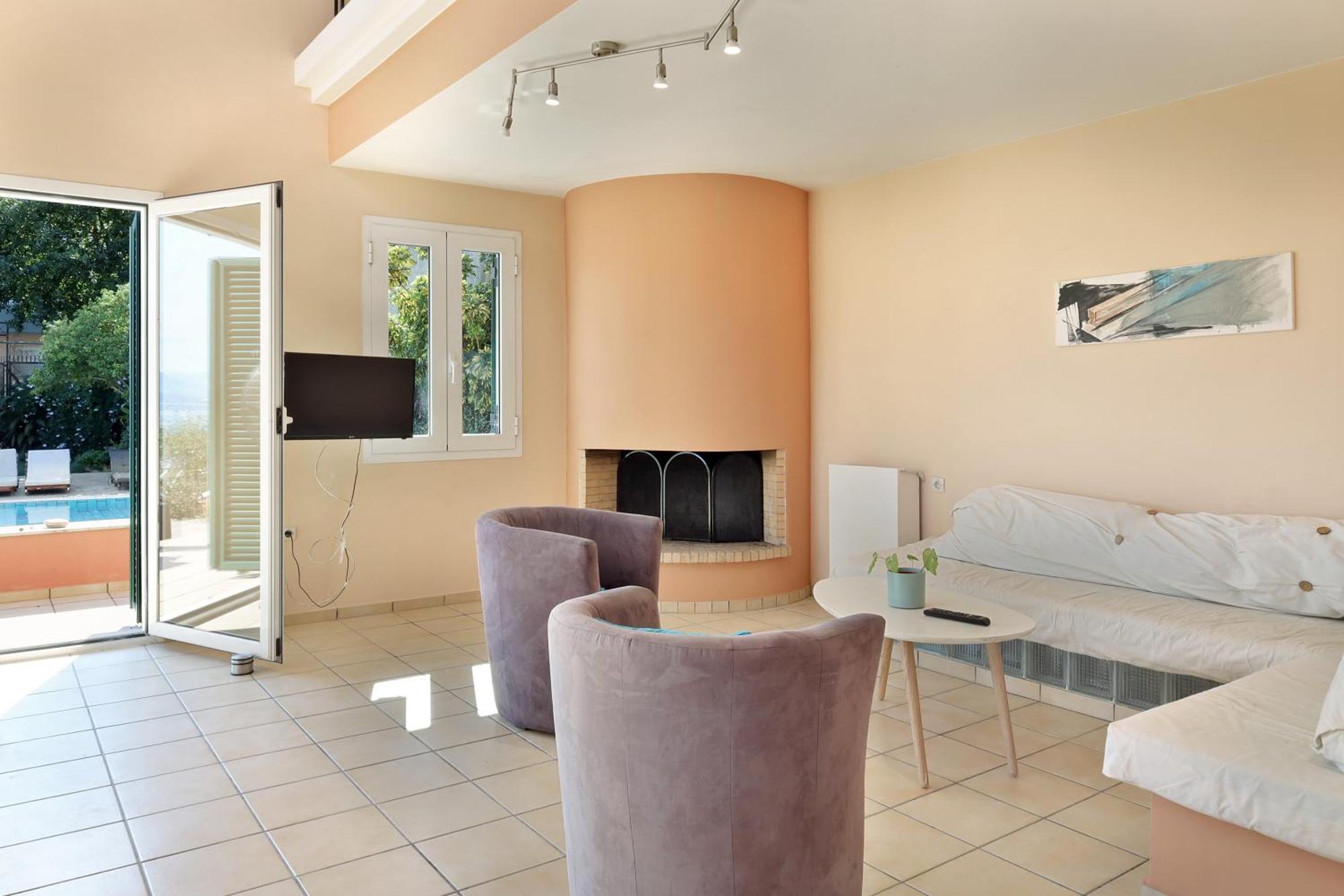 Вілла Casa T With Amazing Views In Corfu Контокалі Екстер'єр фото